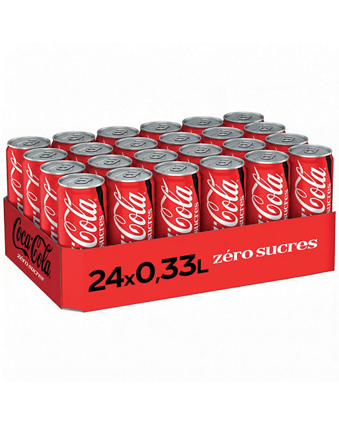 COCA-COLA ZERO — 24 × 33 cl, conditionnement complet