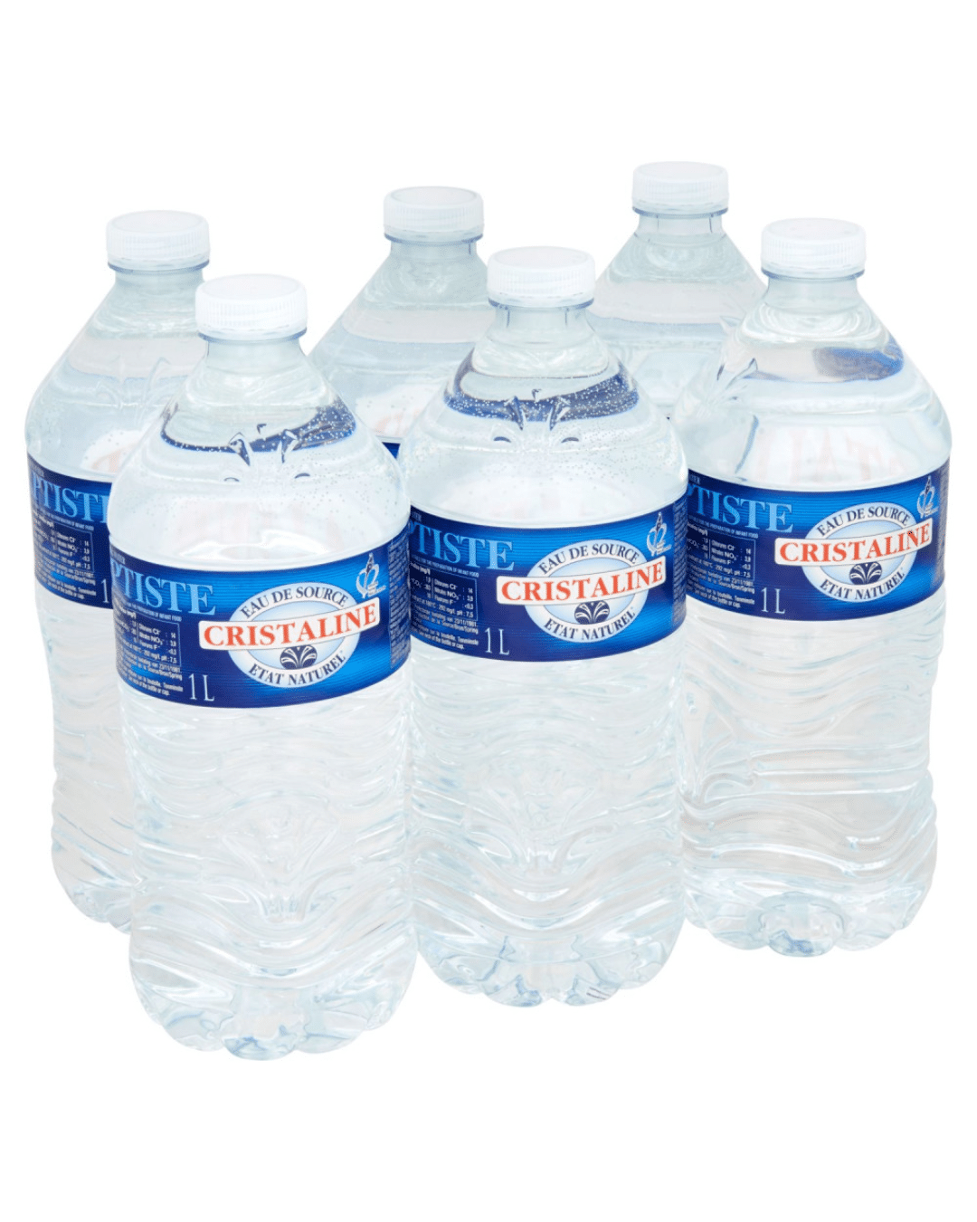 CRISTALINE — 6 × 1 L, conditionnement complet