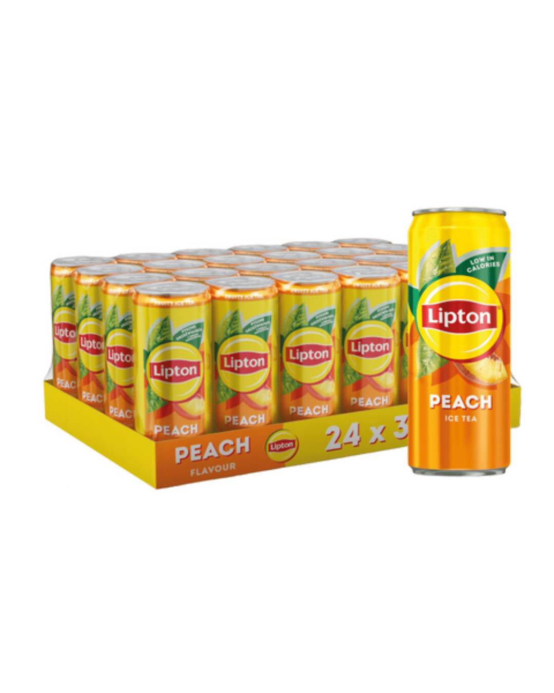 LIPTON ICE TEA PÊCHE — 24 × 33 cl, conditionnement complet