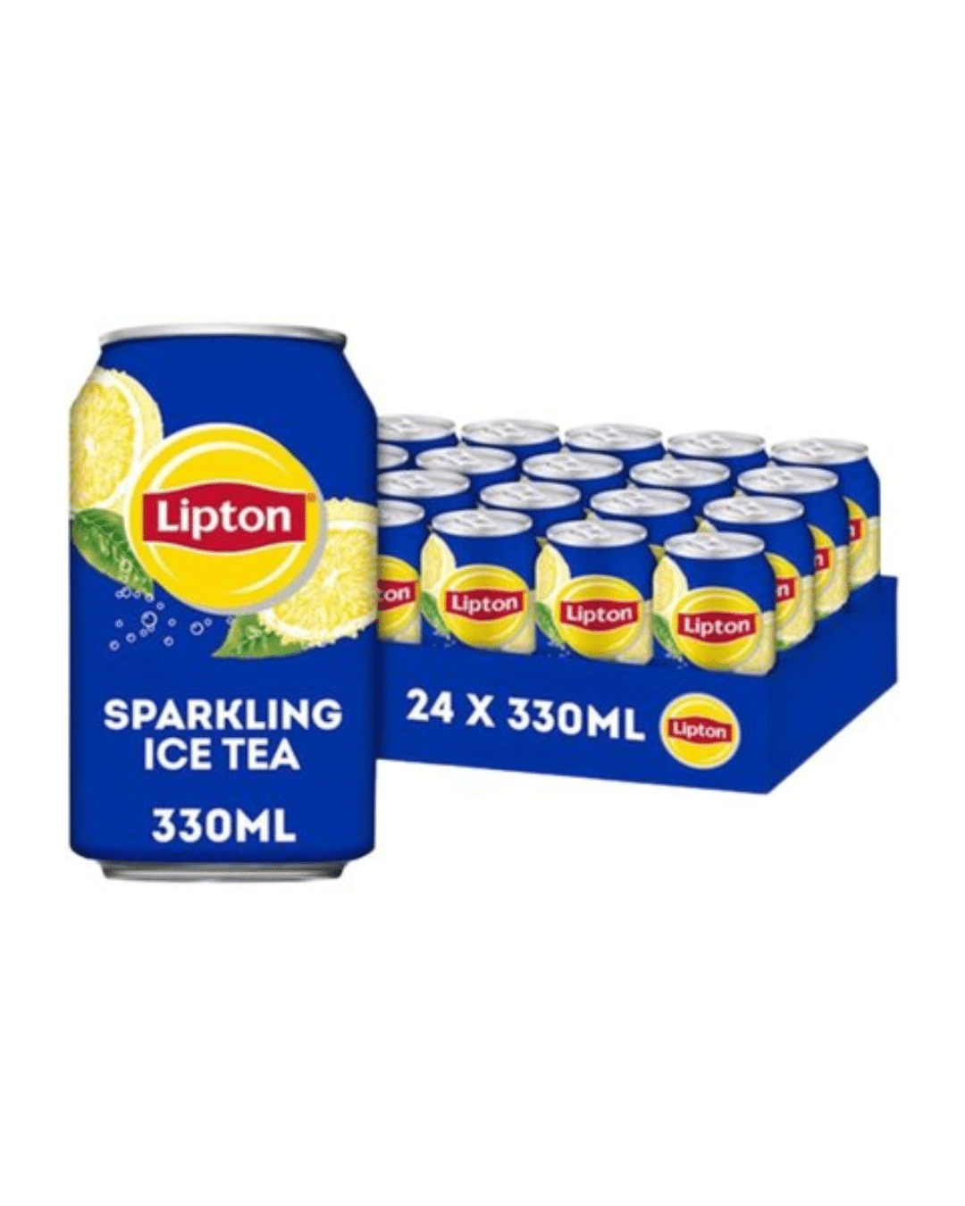 LIPTON ICE TEA PÉTILLANT — 24 × 33 cl, conditionnement complet